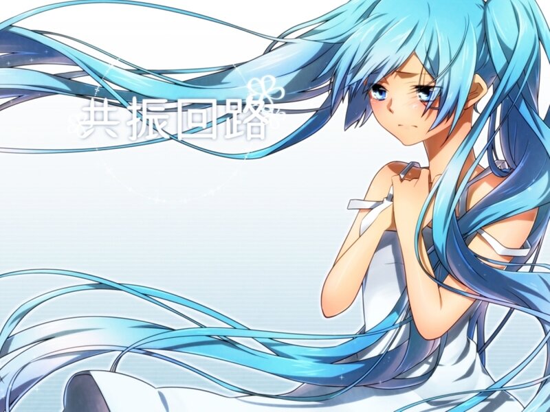 Blue-haired Anime Girl — Blue, Melancholic, Long Hair