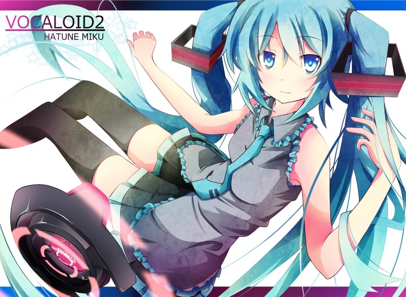 Blue-haired Anime Girl — Blue, Playful, Digital Art, Anime Character
