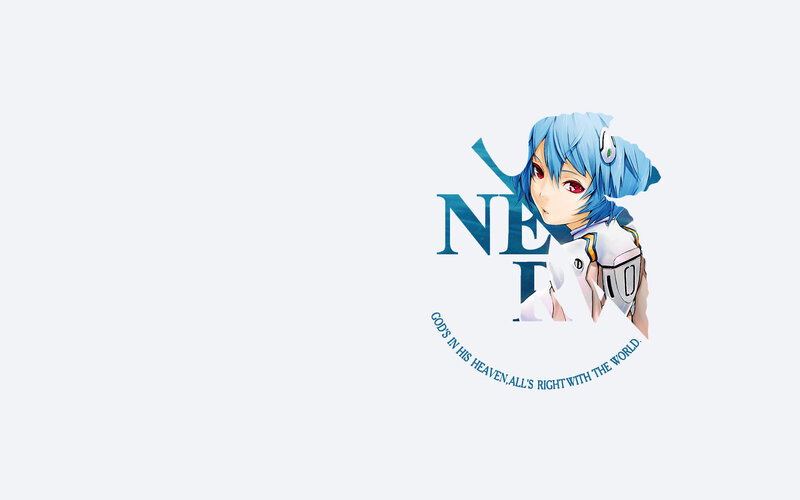 Blue-haired Anime Girl — Blue, Serious, Text