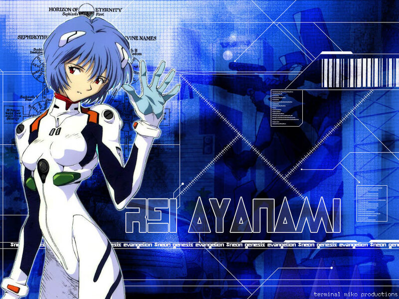 Blue-haired Anime Girl — Blue, Technological