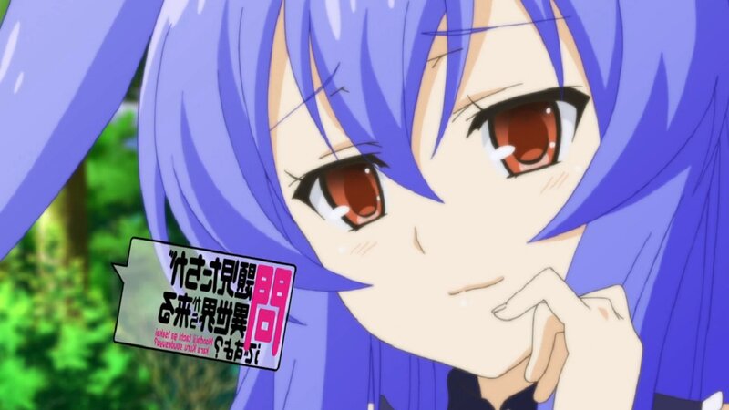Blue-haired Anime Girl — Blue, Thoughtful, Afternoon