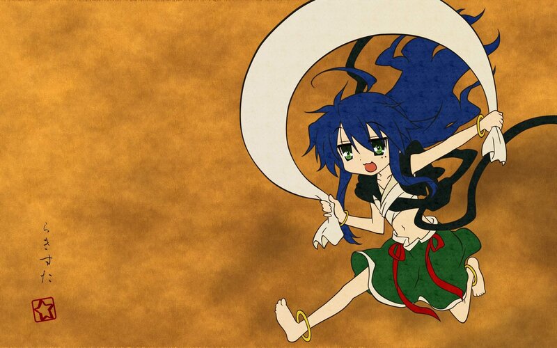 Blue-haired Anime Girl — Brown