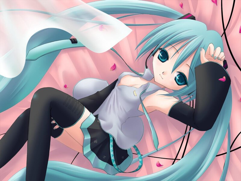 Blue-haired Anime Girl — Cyan, Calm