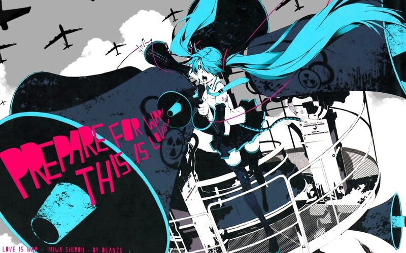 Blue-haired Anime Girl — Cyan, Dramatic, Digital Art