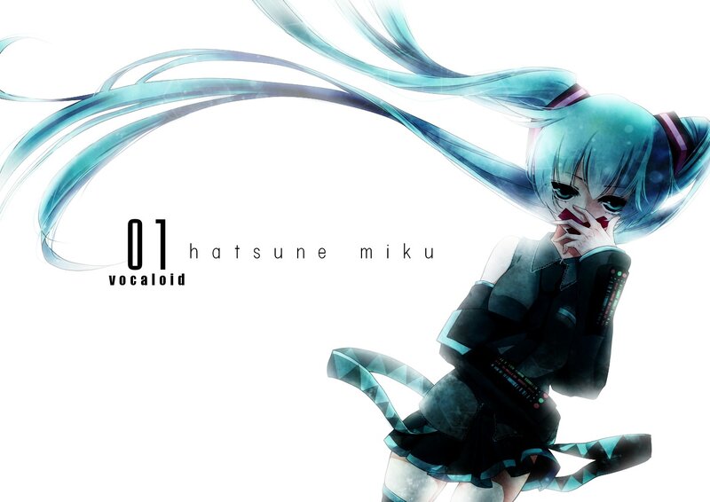Blue-haired Anime Girl — Cyan, Dramatic, Long Hair, Skirt