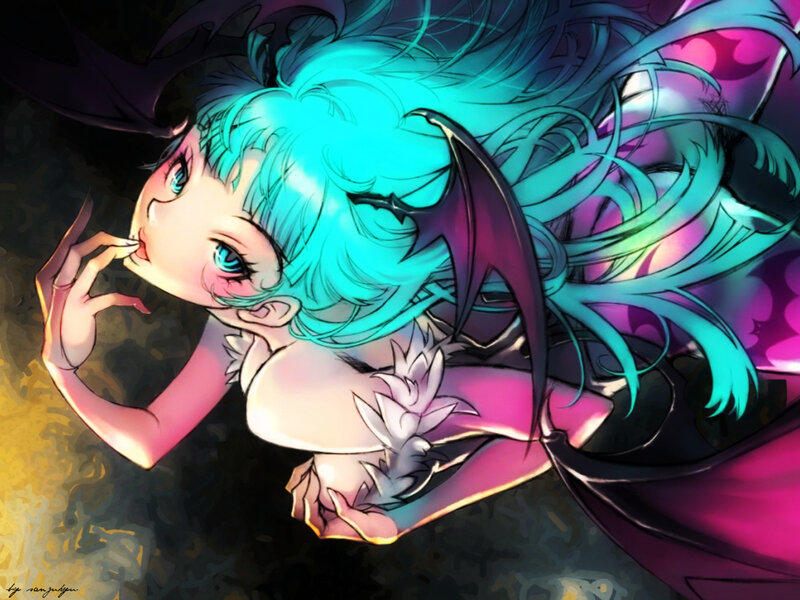 Blue-haired Anime Girl — Cyan, Dramatic