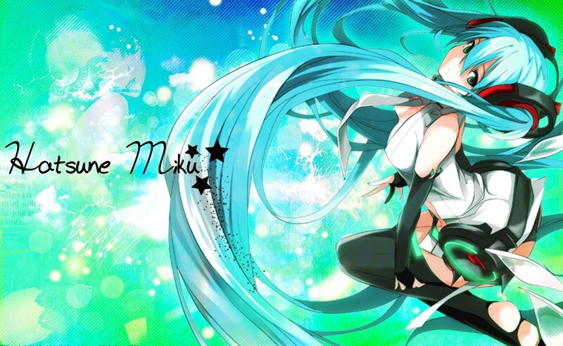 Blue-haired Anime Girl — Cyan, Dynamic, Headphones