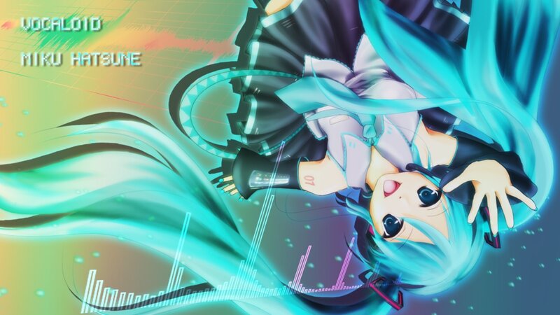 Blue-haired Anime Girl — Cyan, Dynamic, Long Hair, Digital Background