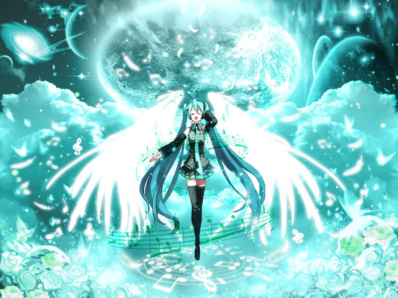 Blue-haired Anime Girl — Cyan, Ethereal