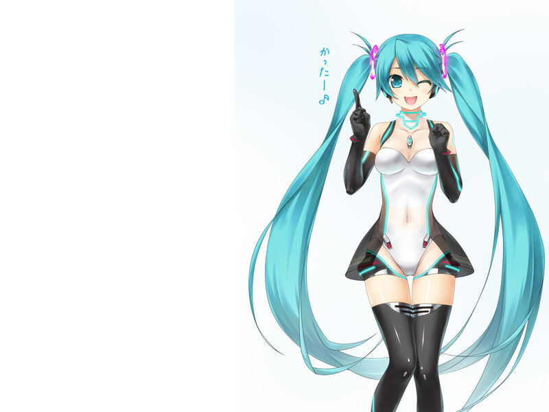 Blue-haired Anime Girl — Cyan, Playful, Long Hair