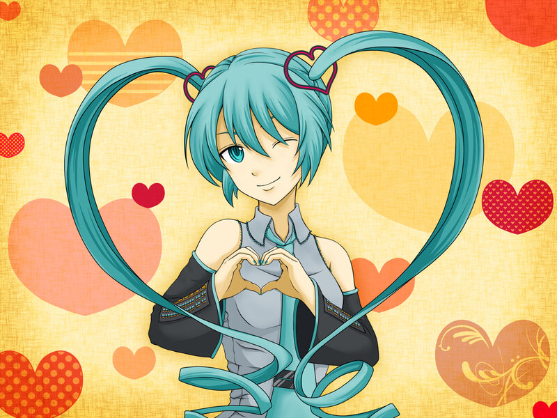Blue-haired Anime Girl — Teal