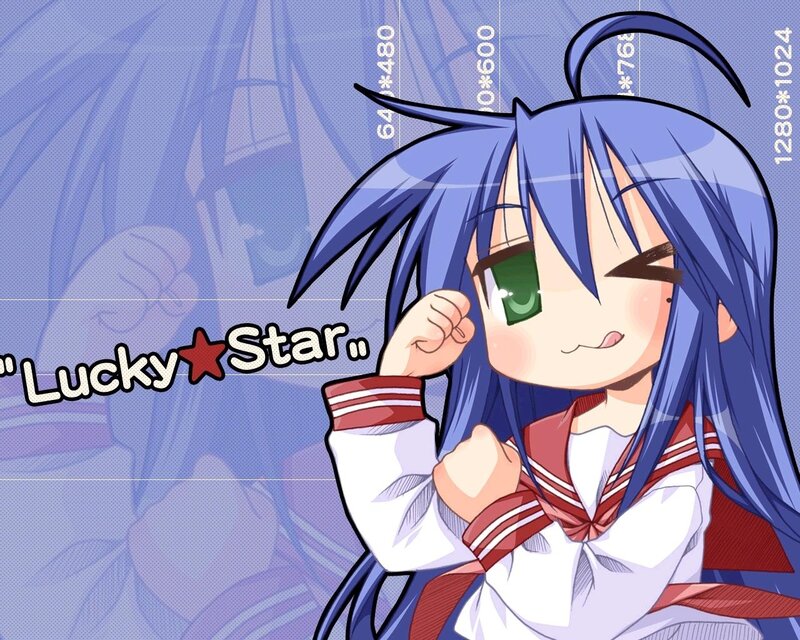 blue-haired anime girl with green eyes