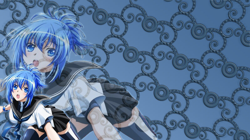 blue-haired anime girls wallpaper