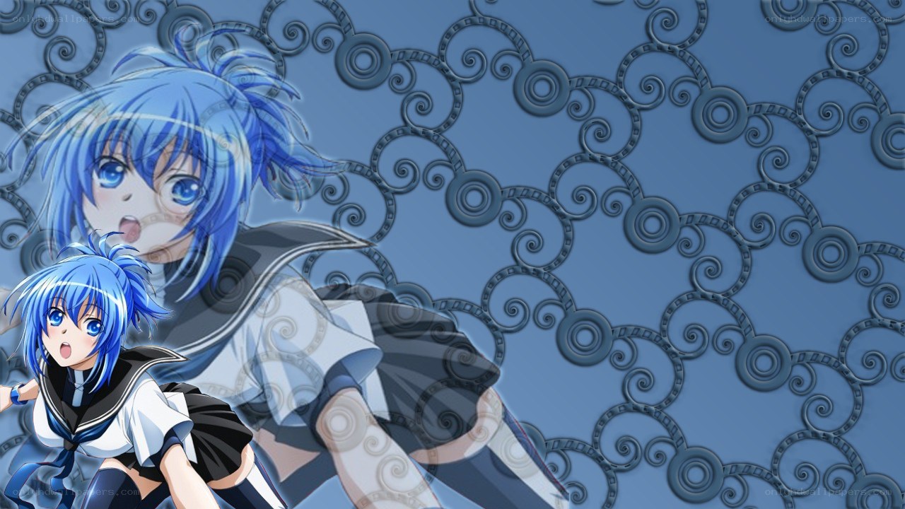 blue-haired anime girls wallpaper