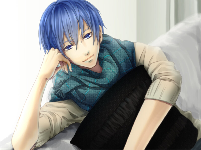 Blue-haired Anime Male — Blue