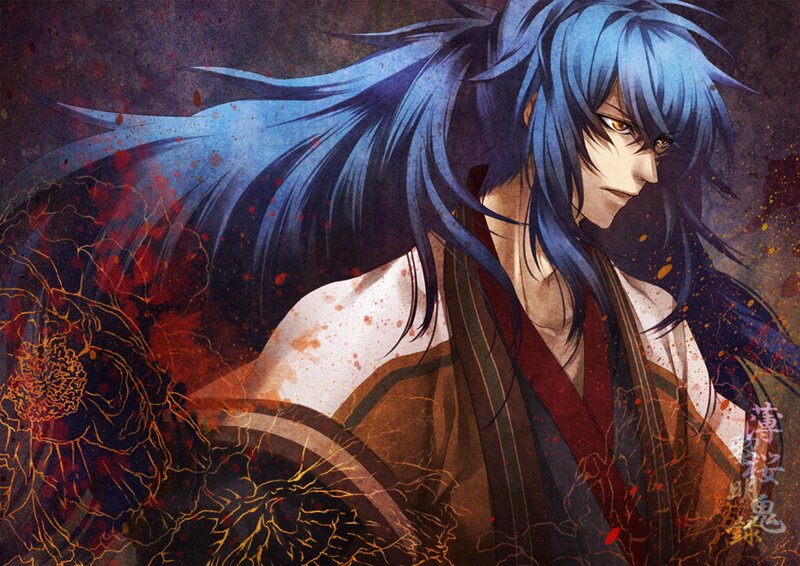Blue-haired Anime Man — Blue, Dramatic