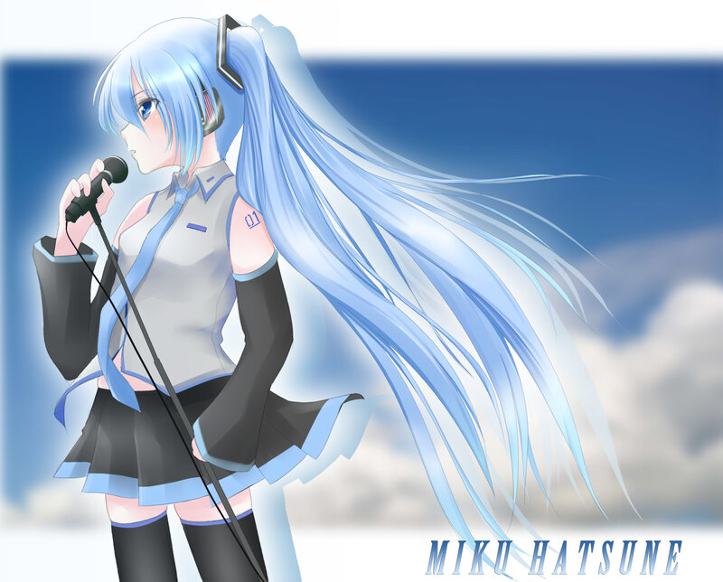 Blue-haired Anime Singer — Blue