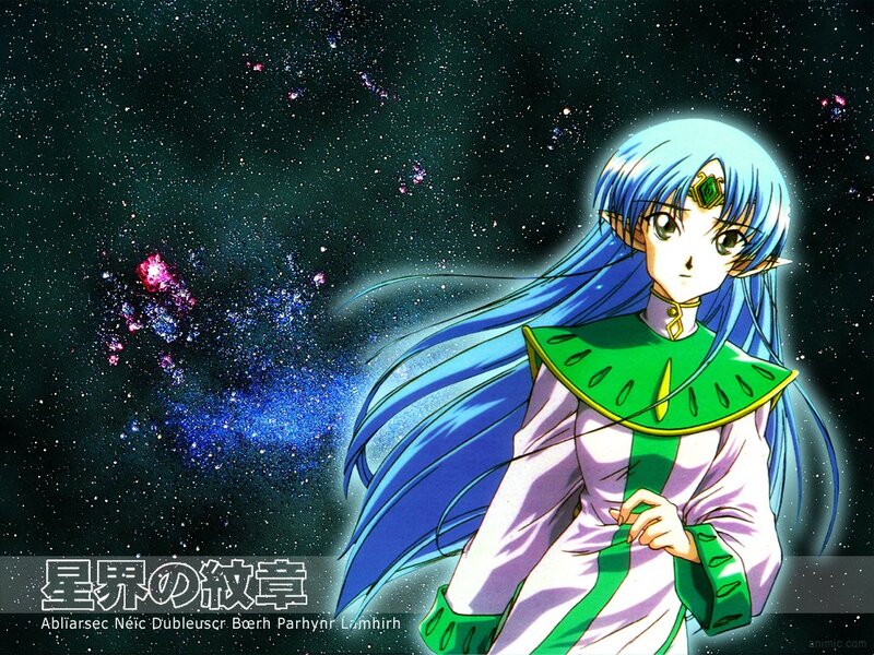 Blue-haired Anime Woman — Blue, Dramatic, Night, Space