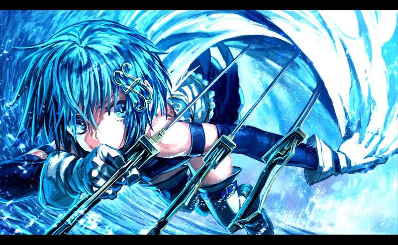 Blue-haired Archer — Blue, Dramatic