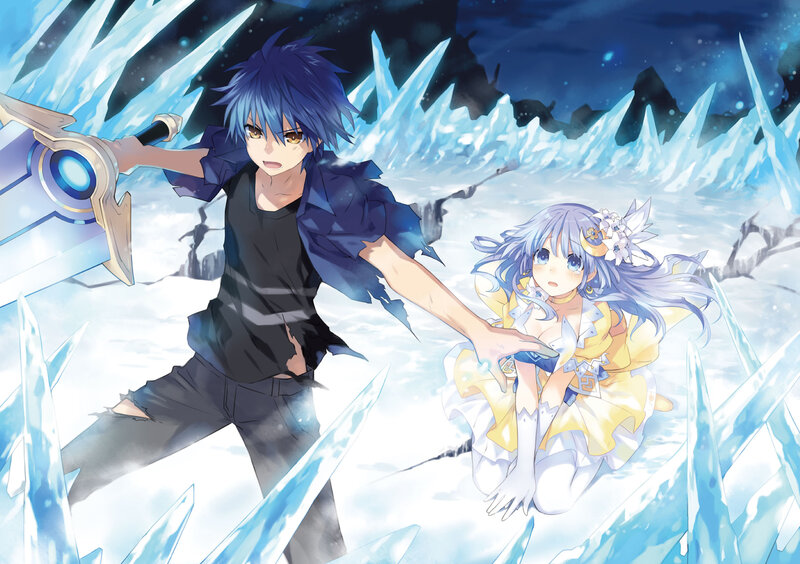 Blue-haired Boy and Girl — Blue
