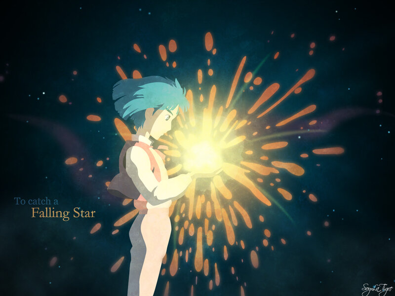 Blue-haired Boy Holding Light