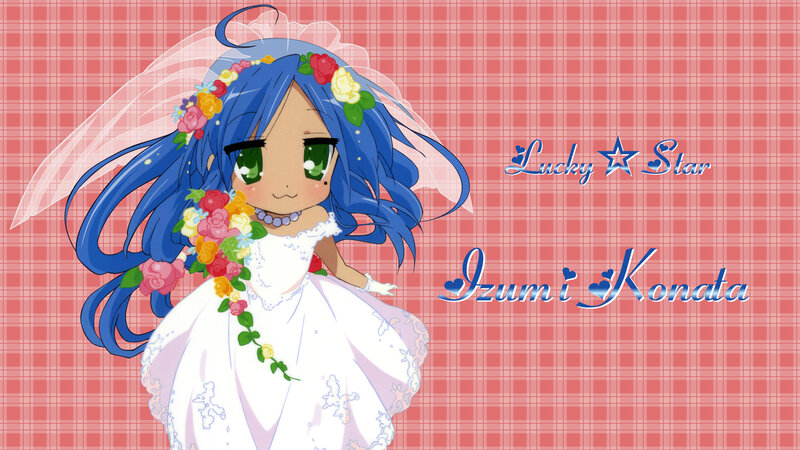 blue-haired bride character
