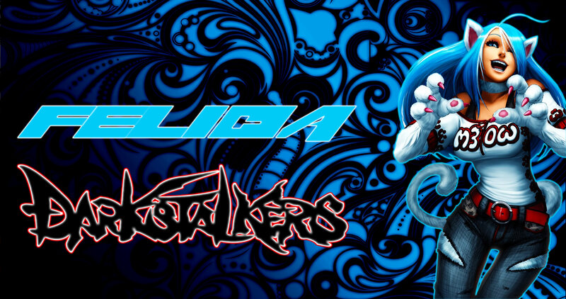 Blue-haired Cat Girl — Blue, Energetic