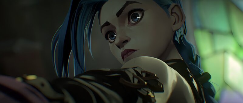 Blue-haired Character — Blue, Dramatic, Digital Art, Braided Hair