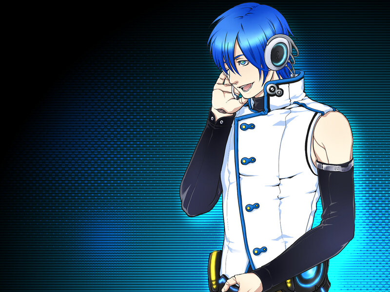 Blue-haired Character — Blue