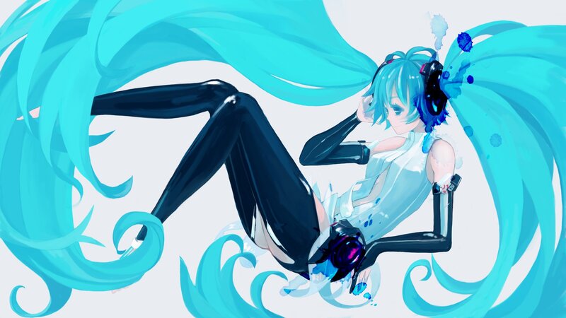Blue-haired Character — Cyan, Dynamic