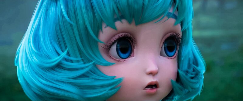 Blue-haired Character — Cyan