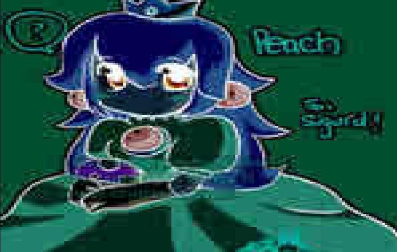 Blue-haired Character — Green
