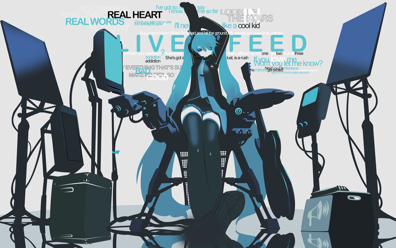 Blue-haired Character in Chair — Blue