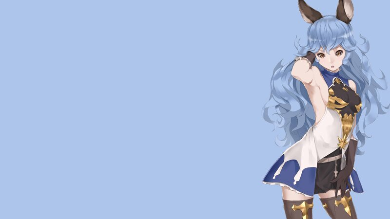 Blue-haired Character with Ears