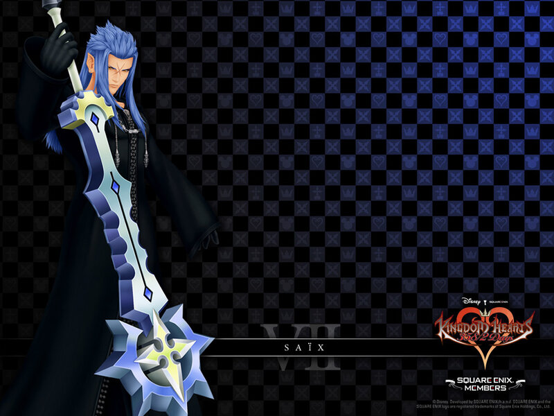 Blue-haired Character with Keyblade