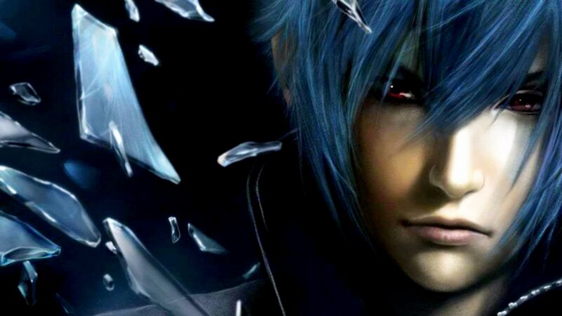 Blue-haired Character with Red Eyes — Blue