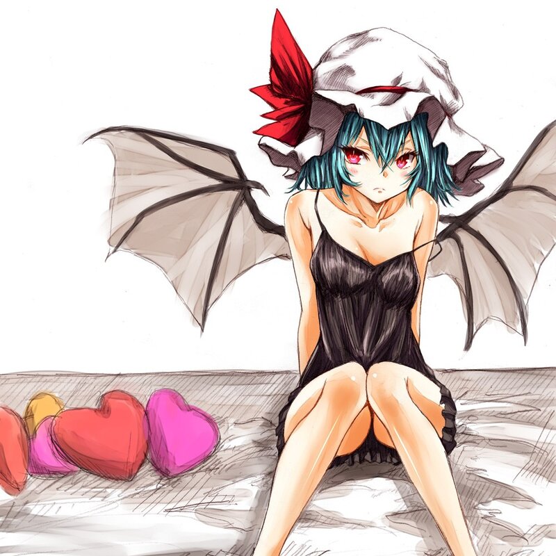 blue-haired character with wings