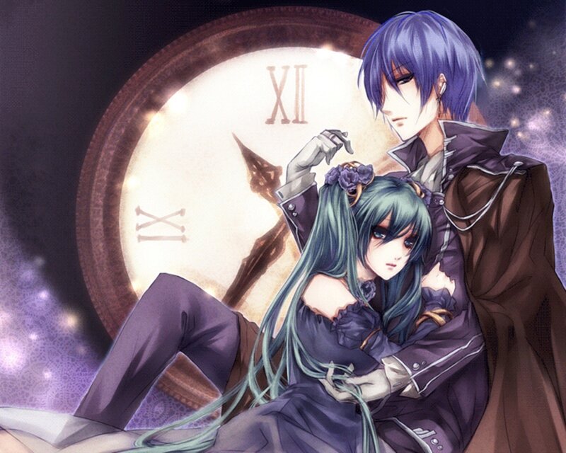 Blue-haired Couple