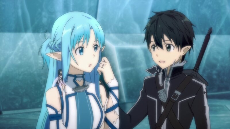 Blue-haired Elf and Black-haired Boy