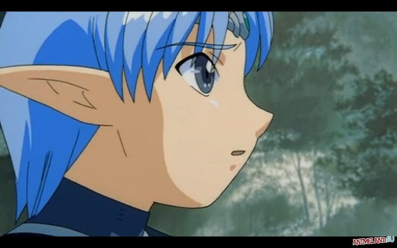 Blue-haired Elf Character — Blue