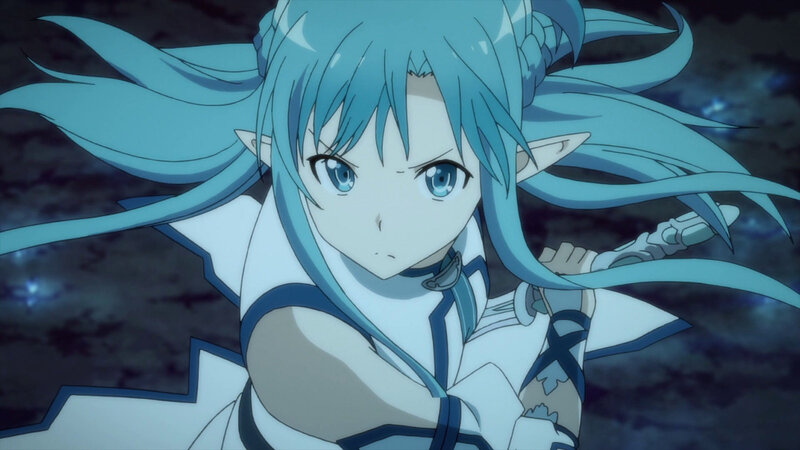 Blue-haired Elf Girl — Blue, Dramatic, Night