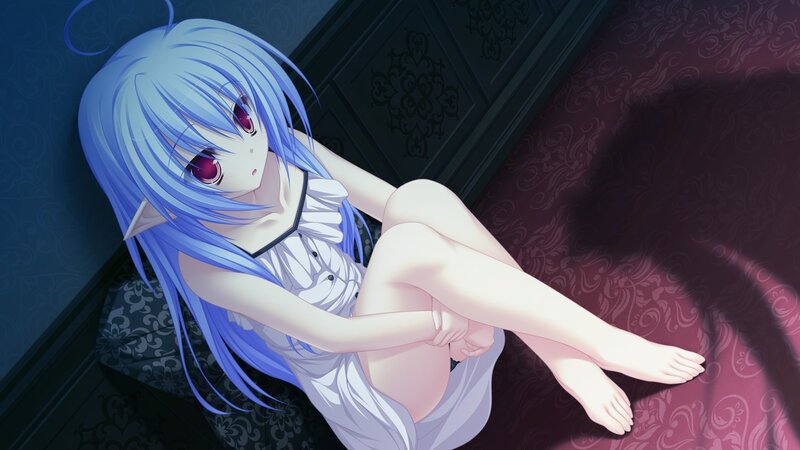 Blue-haired Elf Girl — Blue, Melancholic
