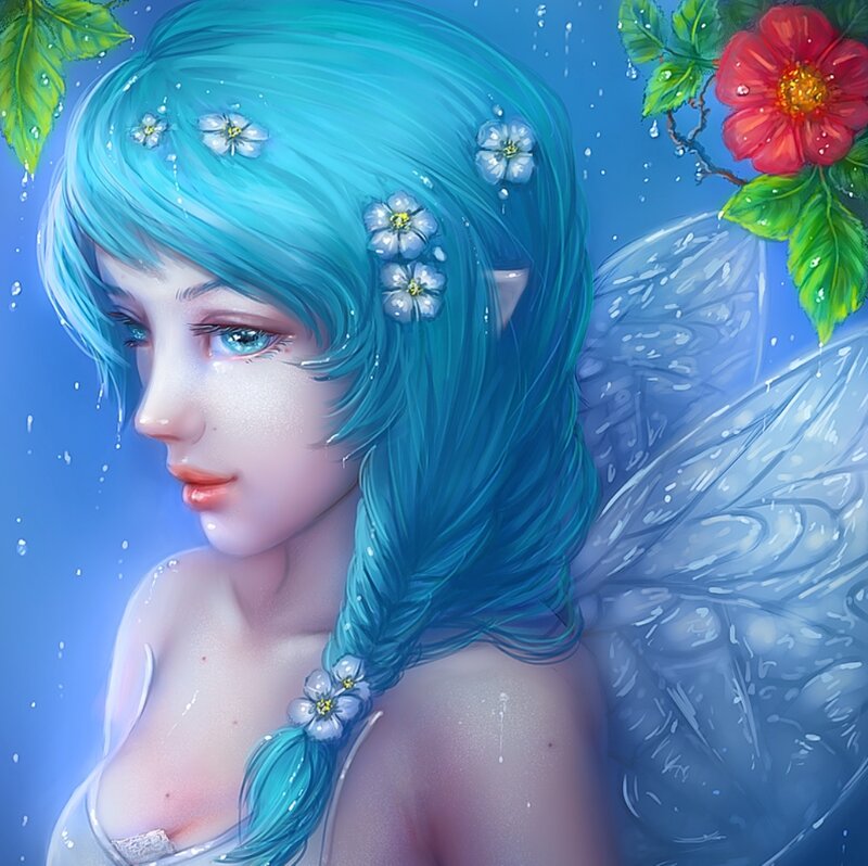Blue-haired Fairy — Blue