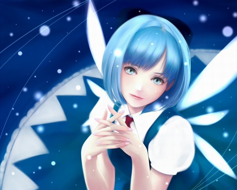 blue-haired fairy girl