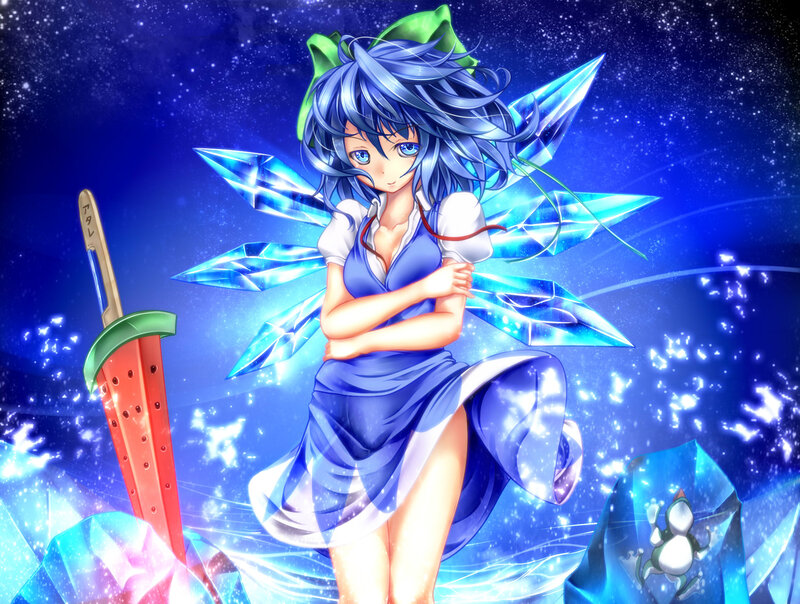 Blue-haired Fairy Girl — Blue, Dramatic