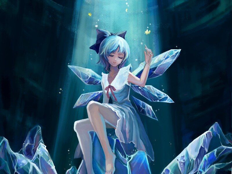 Blue-haired Fairy Girl — Blue