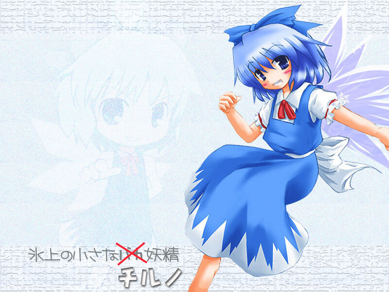 Blue-haired fairy girl character