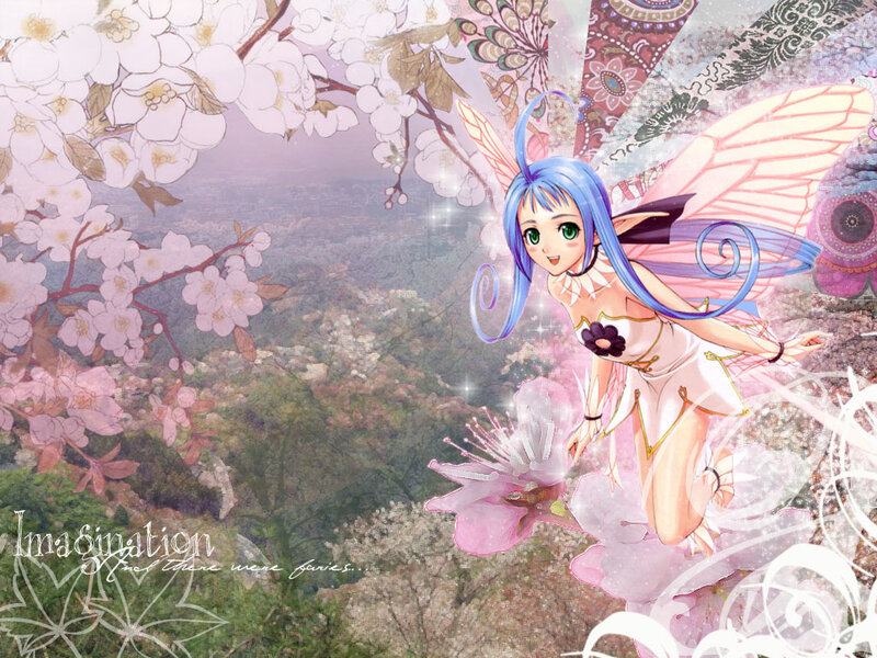 Blue-haired Fairy — Pink