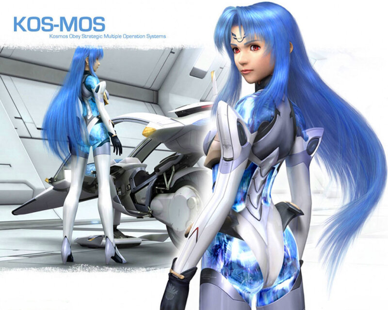 Blue-haired Female Character — Blue, Dramatic