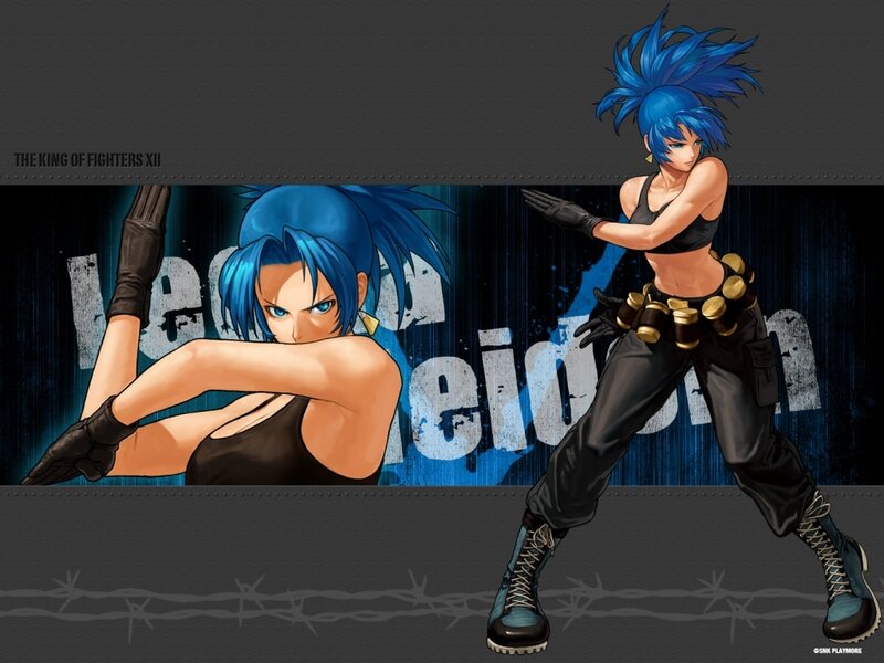 Blue-haired Female Fighter